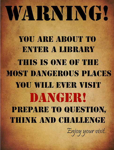 Library Warning Poster Library Warning Poster