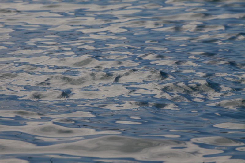 reflets des nuages sur la surface de l'eau du bord du lac