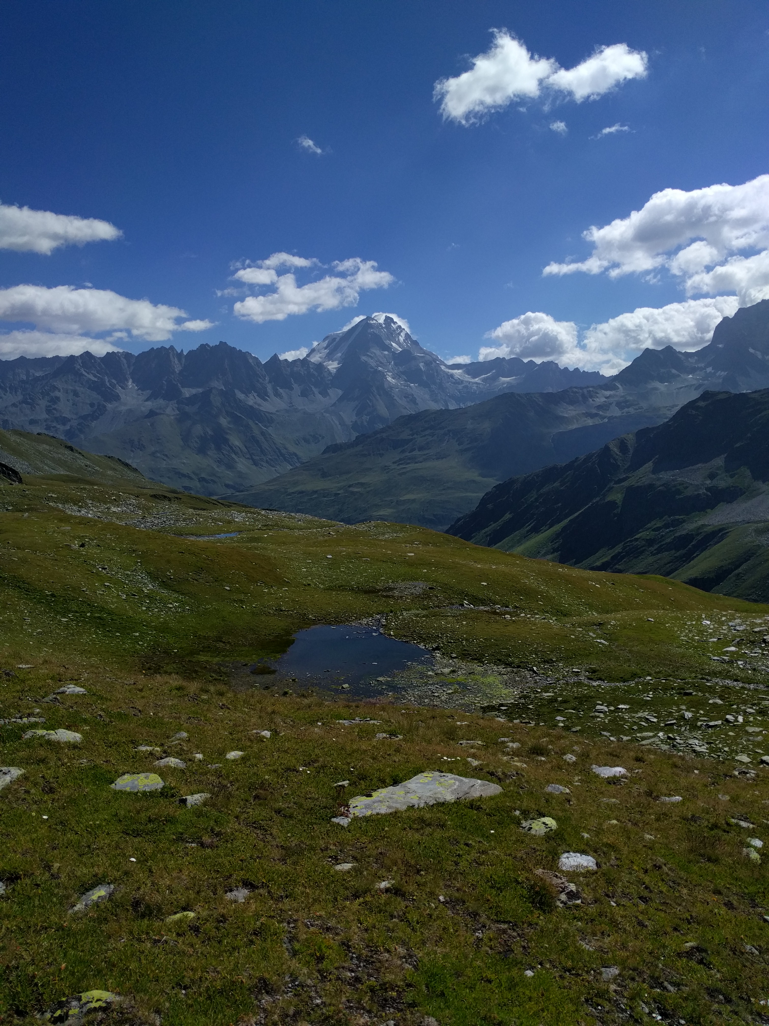 Petite gouille et Combins au loin