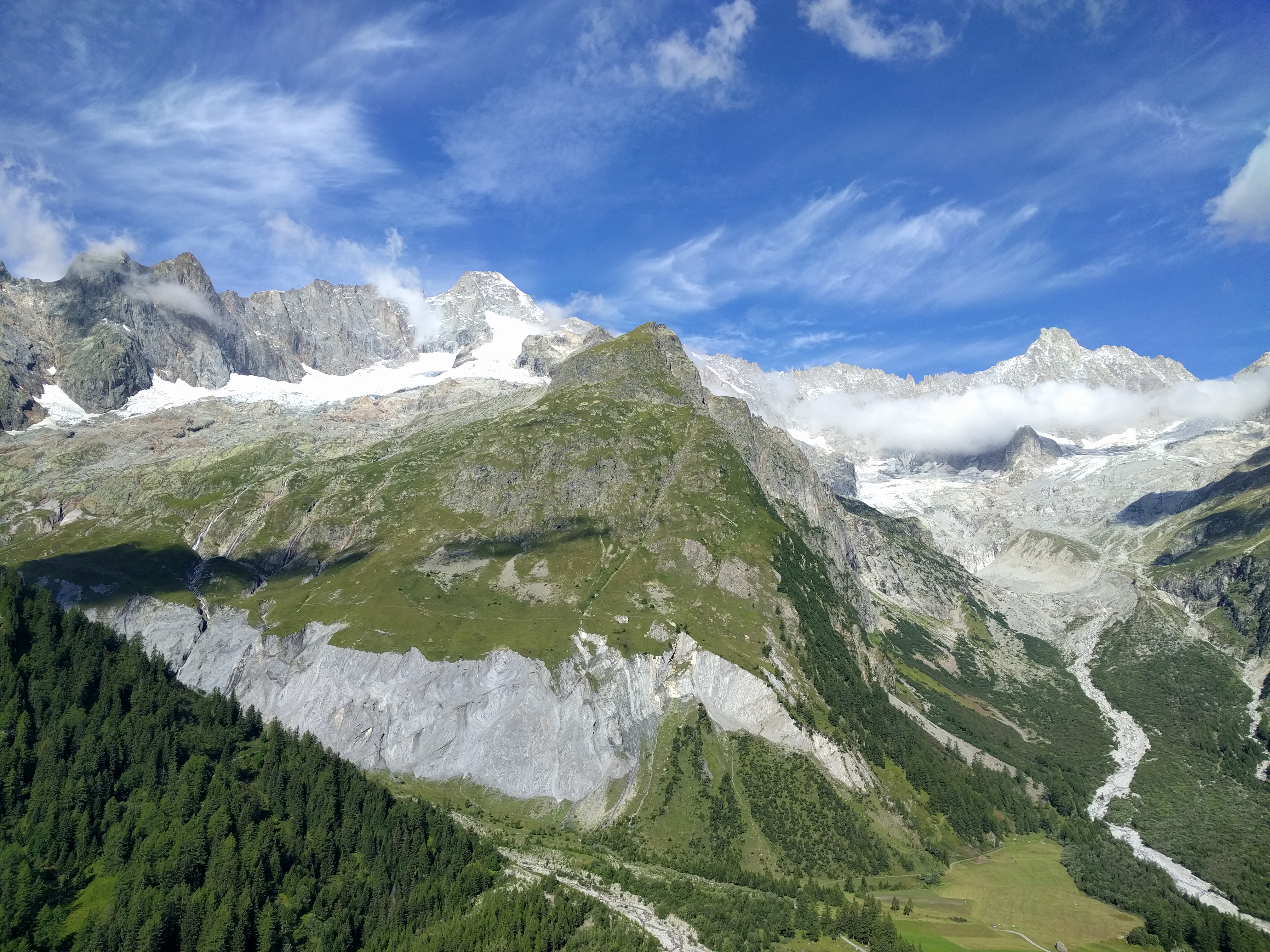 Falaises, pâturages et glaciers